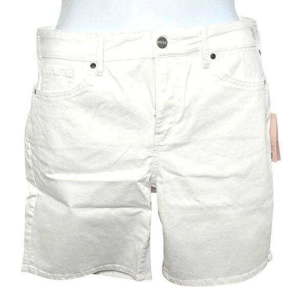 NYDJ Ella Short with Sideseam Slits in Optic White Size 16P Lift Lock Technology - Picture 1 of 3